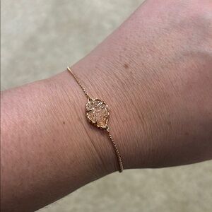 Kendra Scott Gold Bracelet with Crystal Accent